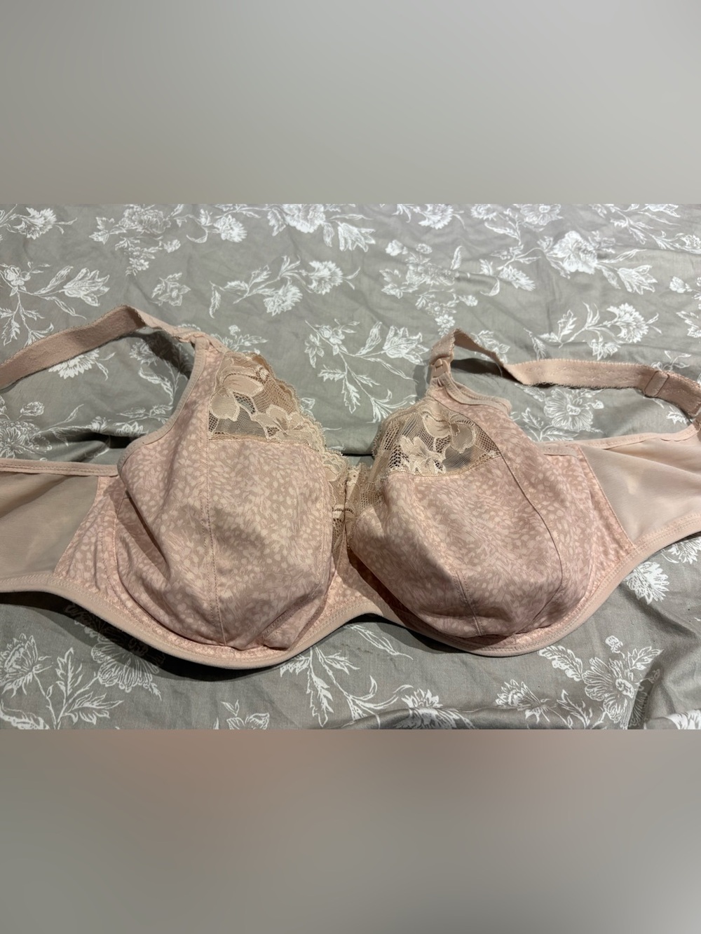 Elomi nude lace nursing bra 38J